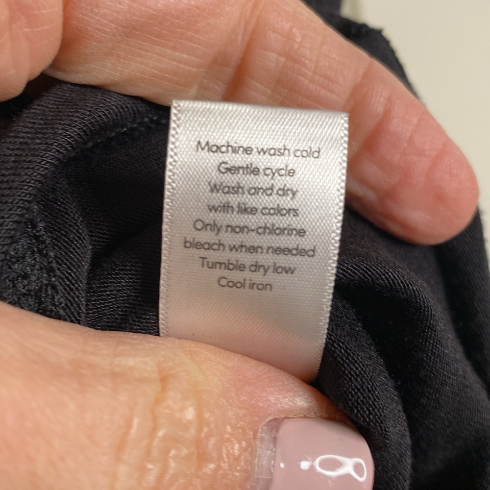 Athleta Black Cloudlight Asymmetrical Side Tie Ta… - image 7